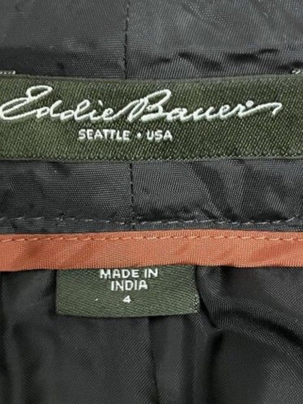Skirt Eddie Bauer Wool Mercer Fit Size 4 Womens Button Retro Glam Workwear Lined - Picture 7 of 10